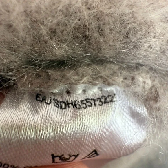 Saks Fifth Avenue cashmere Taupe Half-Zip Sweater - Picture 11 of 11